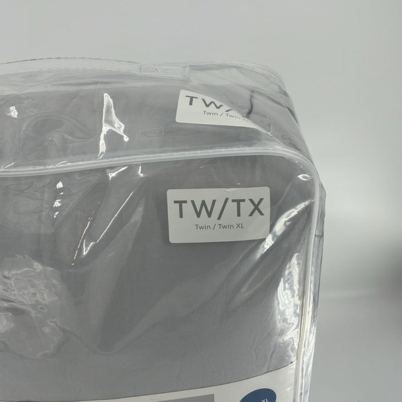 SIMPLY ESSENTIAL Garment Washed Comforter Set Twin XL Microchip Grey - Picture 4 of 12